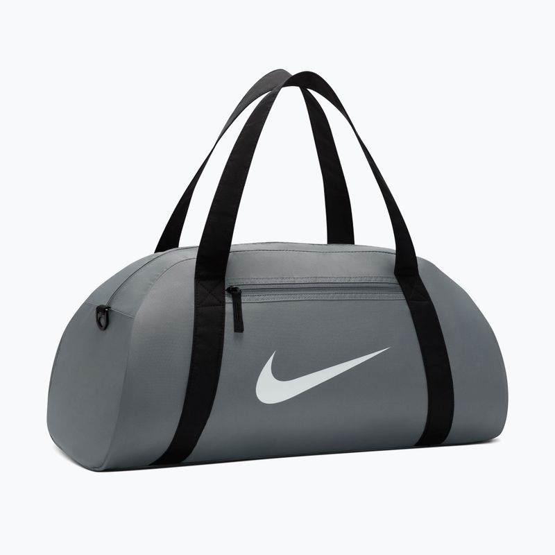 Women's training bag Nike Gym Club 24 l smoke grey/black/white 2