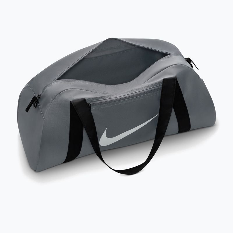 Women's training bag Nike Gym Club 24 l smoke grey/black/white 4