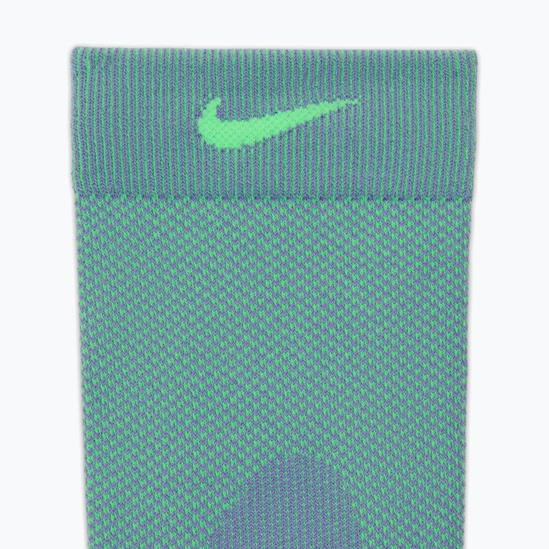 Socks Nike Running Lightweight Micro Crew iron purple/voltage green/voltage green 4