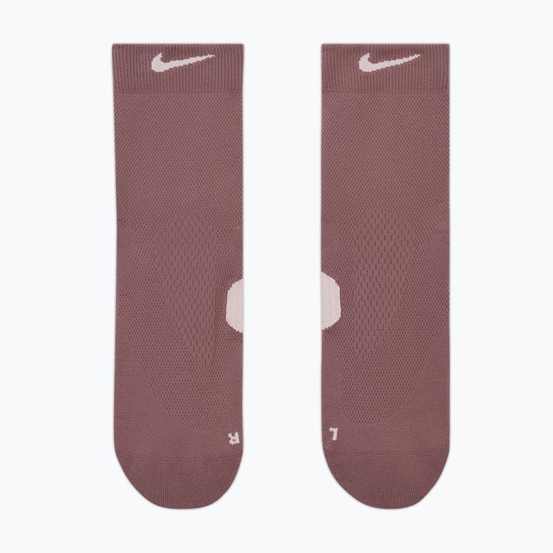 Socks Nike Running Midweight Micro Crew tattoo/particle rose/particle rose 2