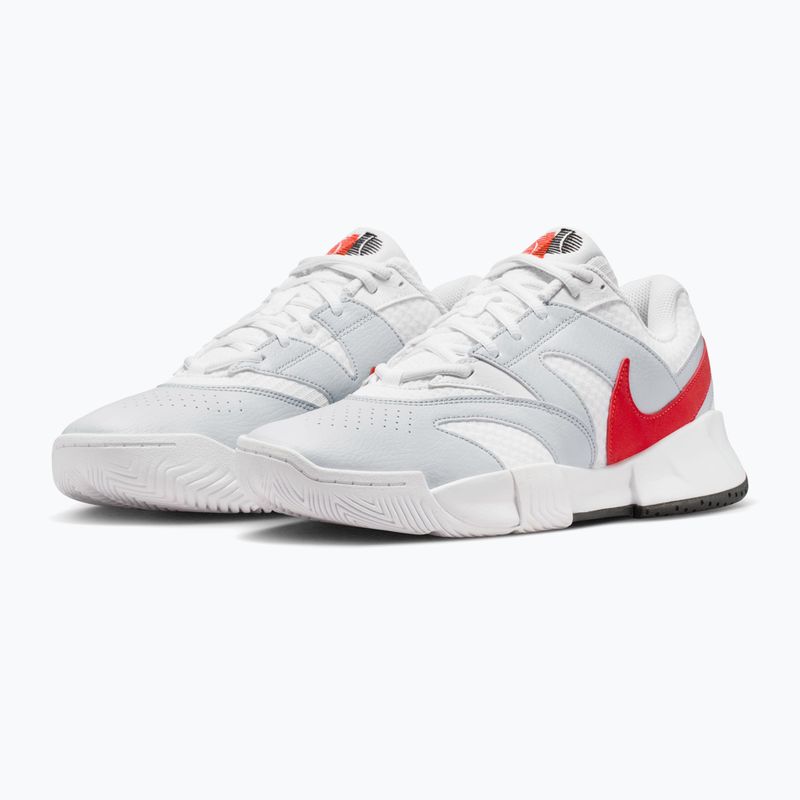Men's shoes Nike Court Lite 4 white/pure platinum/light crimson 3