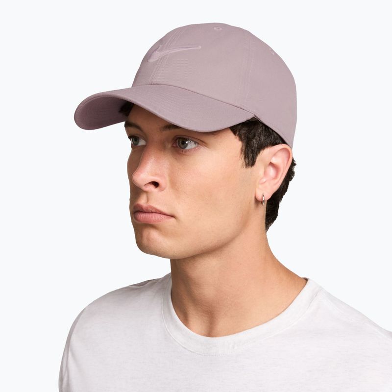 Baseball cap Nike Club Unstructured Swoosh light violet ore/particle rose 7