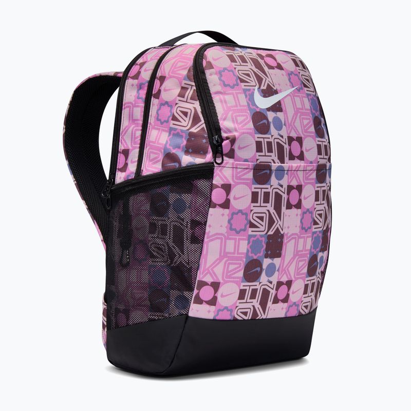 Training backpack Nike Brasilia 9.5 35 l black/pink foam/white 3