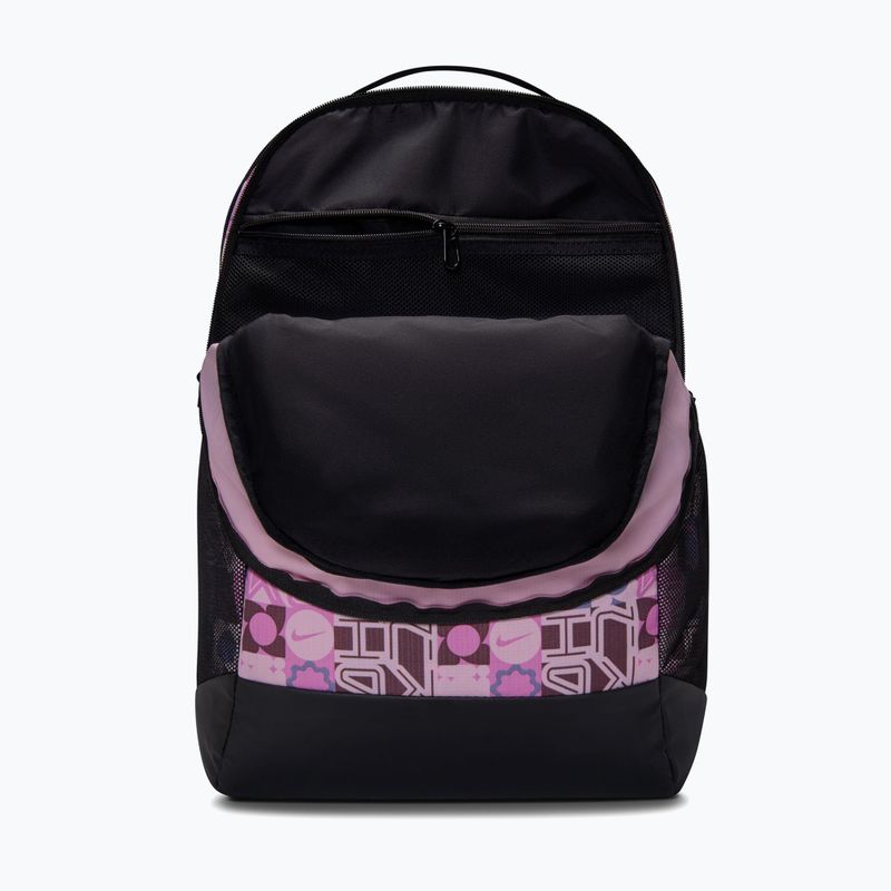 Training backpack Nike Brasilia 9.5 35 l black/pink foam/white 5