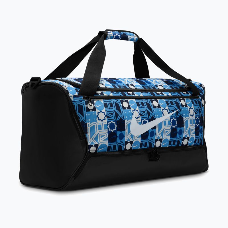 Training bag Nike Brasilia 9.5 Aop 60 l university blue/black/white 2