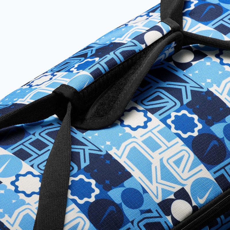 Training bag Nike Brasilia 9.5 Aop 60 l university blue/black/white 7