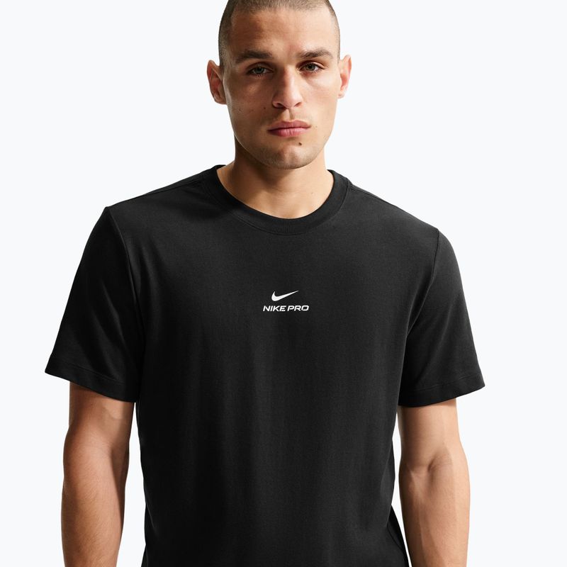 Men's training T-shirt Nike Pro Dri-Fit black/white 4