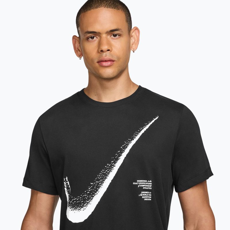 Men's training T-shirt Nike HBR Dri-FIT black/white 3