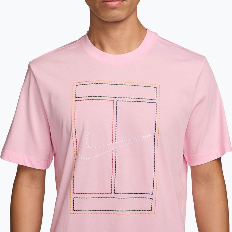 Men's T-shirt Nike Court Heritage pink foam 3