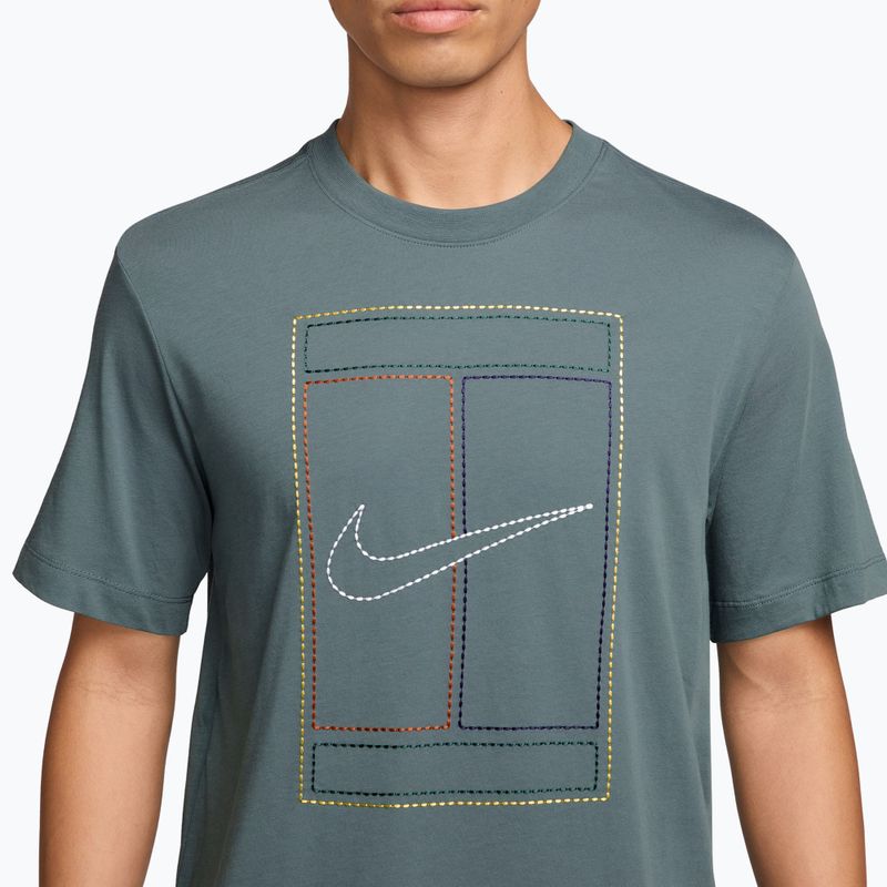 Men's T-shirt Nike Court Heritage mineral slate 3