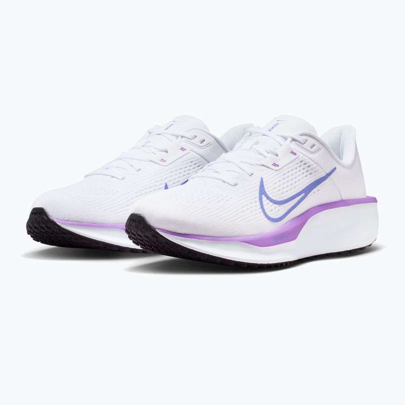 Women's running shoes Nike Quest 6 white/black/bright violet/sapphire 3