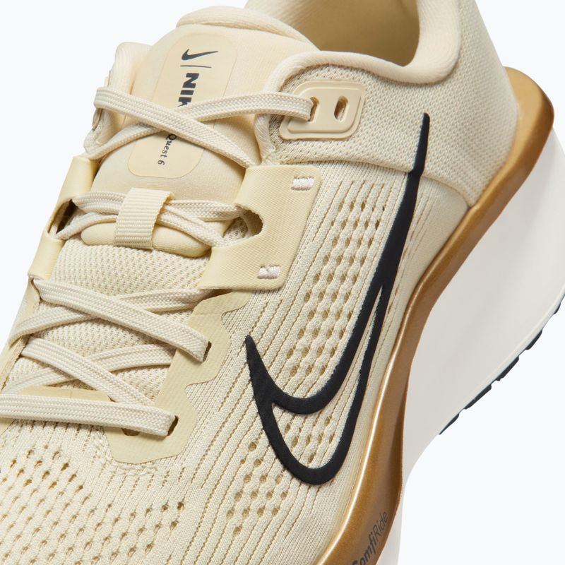 Women's running shoes Nike Quest 6 light khaki/sail/metallic gold/off noir 7
