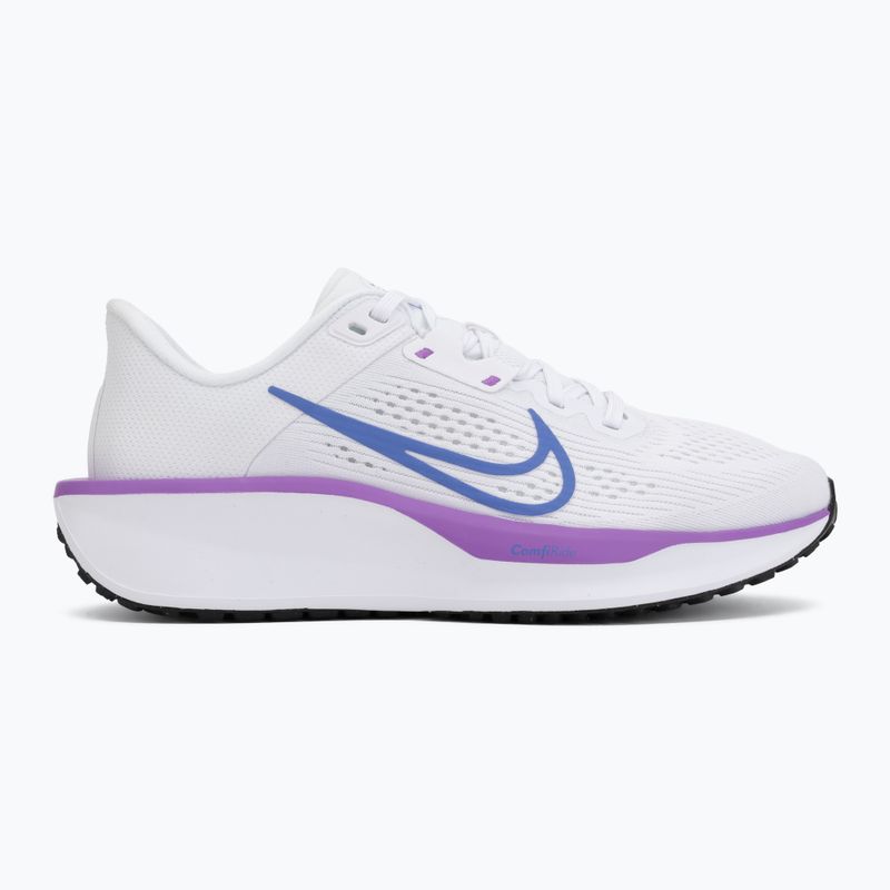 Women's running shoes Nike Quest 6 white/black/bright violet/sapphire 2