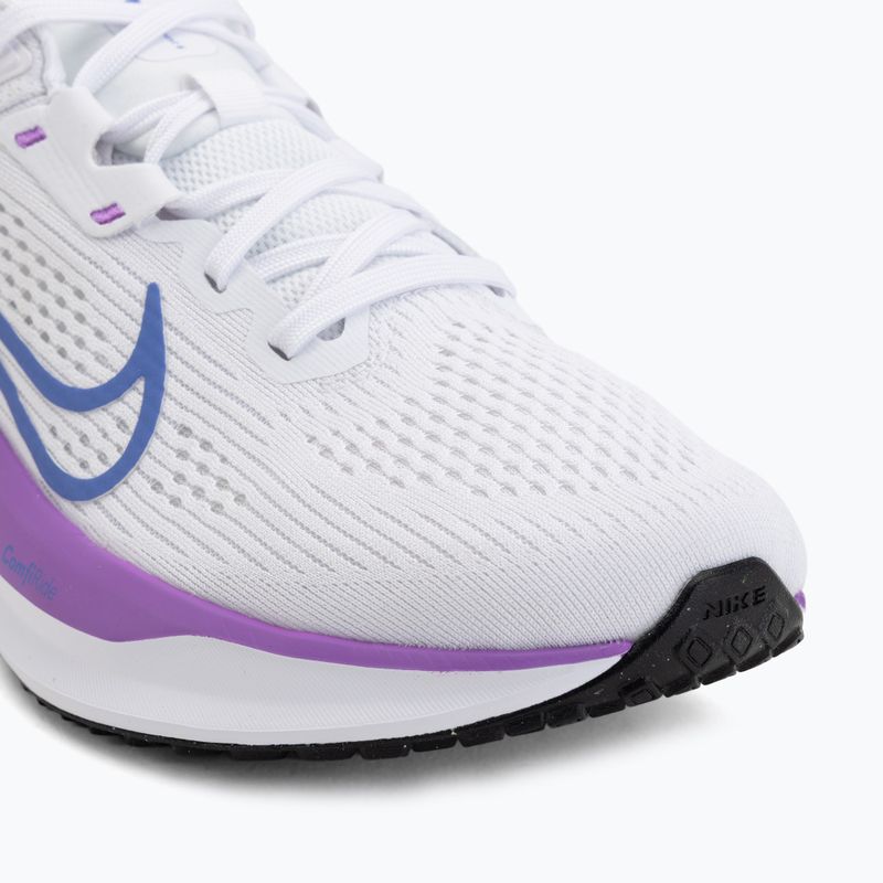 Women's running shoes Nike Quest 6 white/black/bright violet/sapphire 7