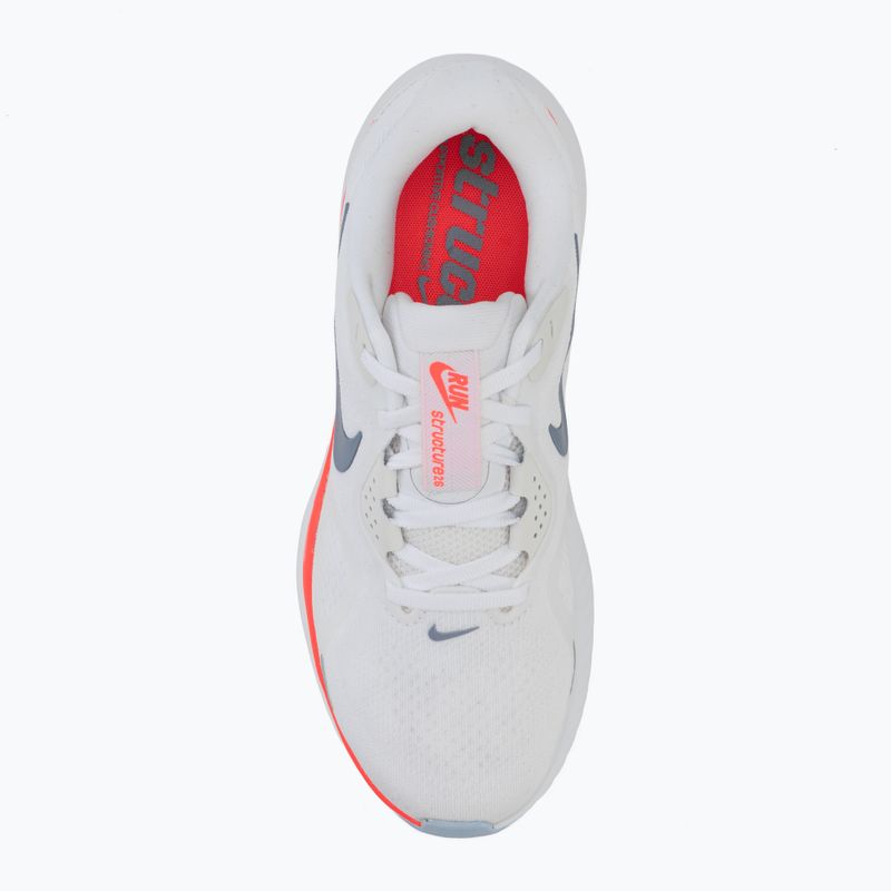 Women's running shoes Nike Structure 26 white/hot lava/hydrogen blue/ashen slate 5