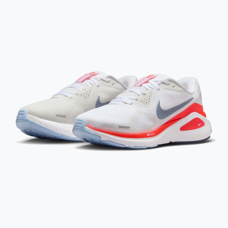 Women's running shoes Nike Structure 26 white/hot lava/hydrogen blue/ashen slate 3
