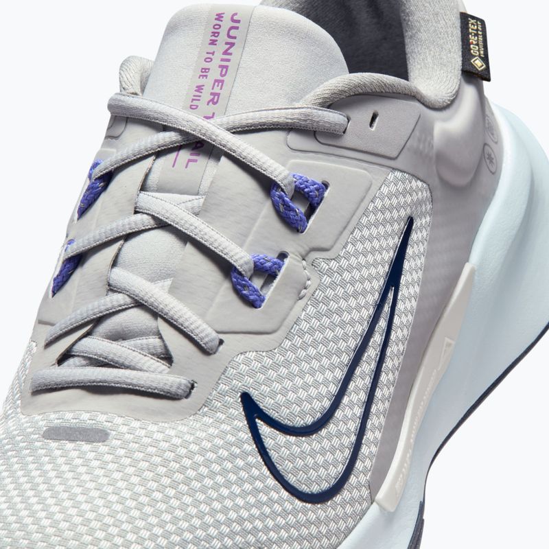 Men's running shoes Nike Juniper Trail 2 GORE-TEX grey fog/sapphire/midnight navy 8