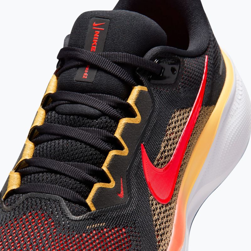 Men's running shoes Nike Pegasus 41 black/topaz gold/bright crimson 8