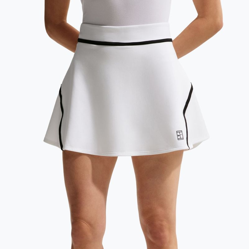 Tennis skirt Nike Court Advantage Dri-Fit High Waisted white/black 5