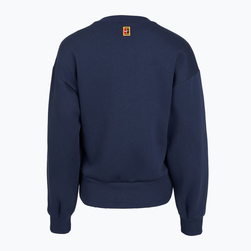 Women's sweatshirt Nike Court Collection French Terry Crew Neck midnight navy/sail 5
