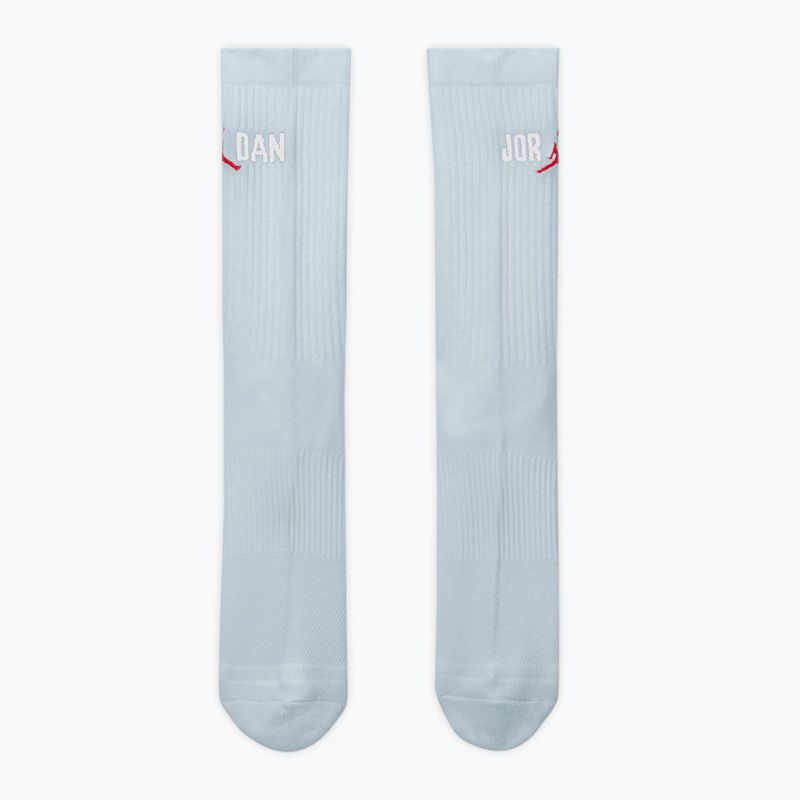 Jordan Everyday Crew socks 1 pair aura/white/university red 2