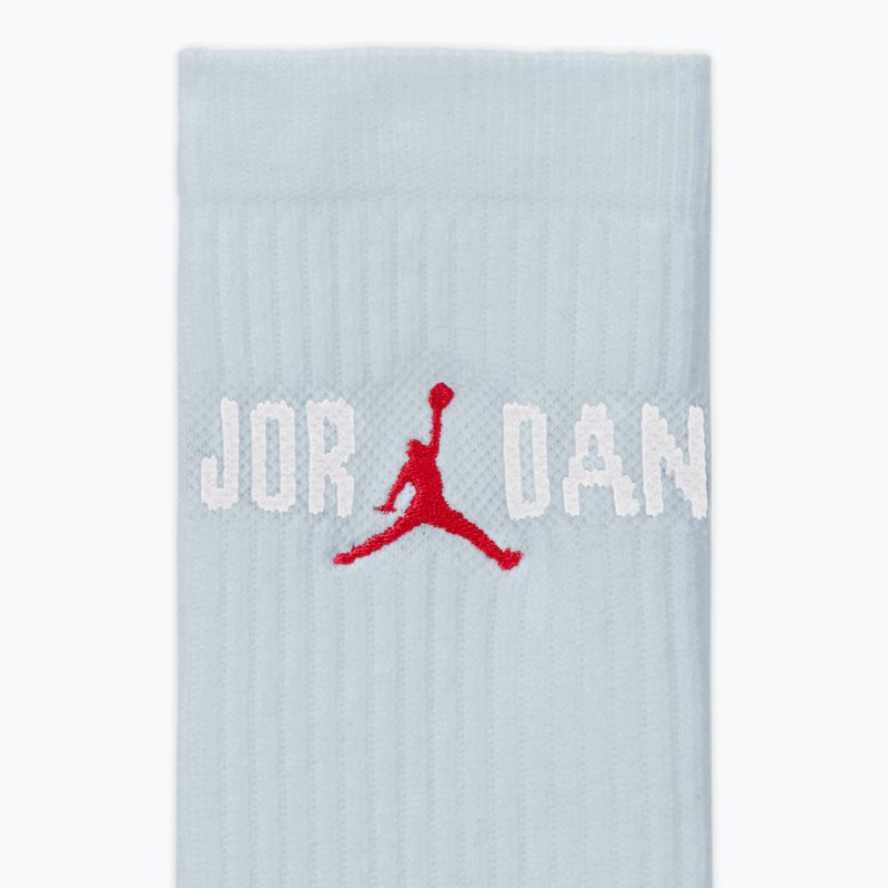 Jordan Everyday Crew socks 1 pair aura/white/university red 4