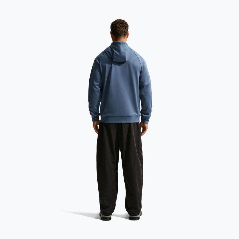Men's training sweatshirt Nike Therma Fit Full-Zip diffused blue/diffused blue/black 3