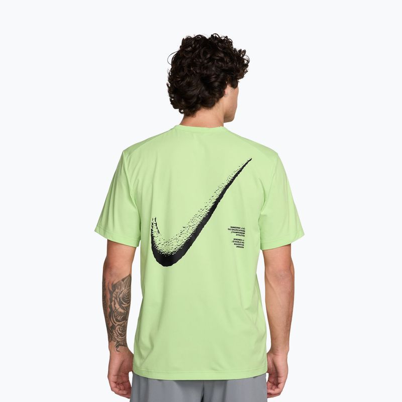 Men's T-shirt Nike Hyverse Dri-Fit GFX light liquid lime/black 2