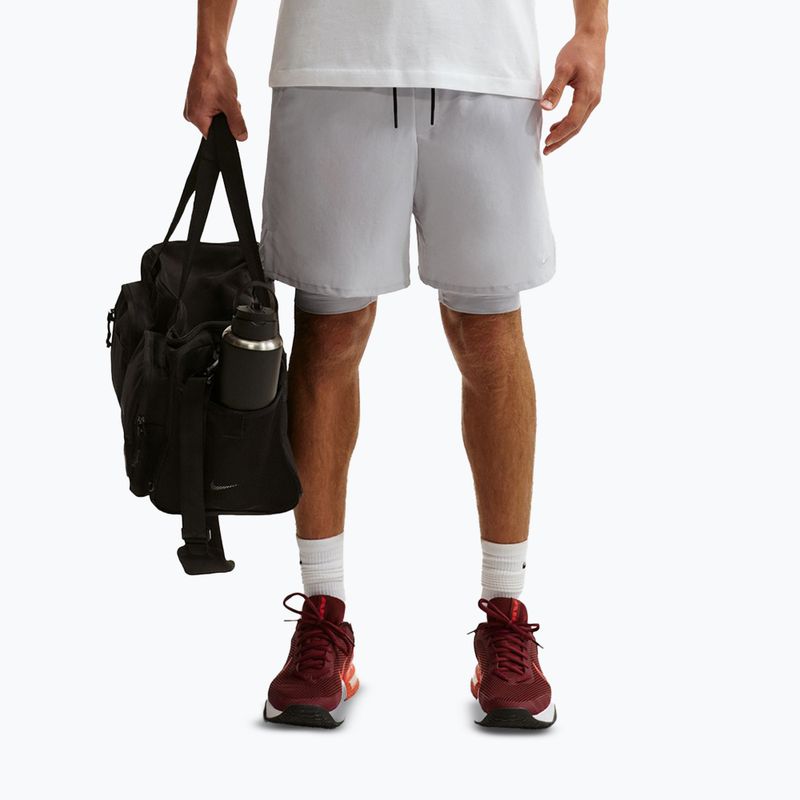 Men's shorts Nike Unlimited 2in1 Dri-Fit 7" grey fog/grey fog/black/grey fog