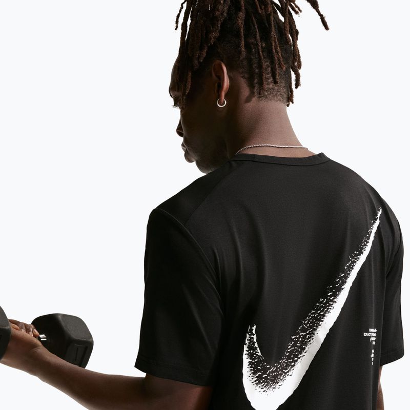 Men's T-shirt Nike Hyverse Dri-Fit GFX black/white 5