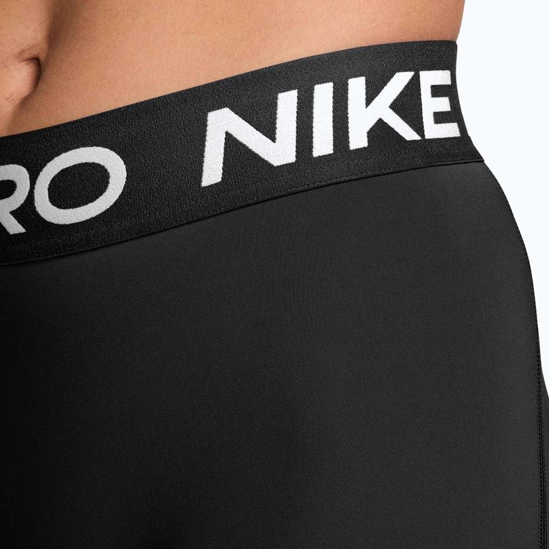 Women's shorts Nike Pro Mid-Rise Biker 3" black/white 4