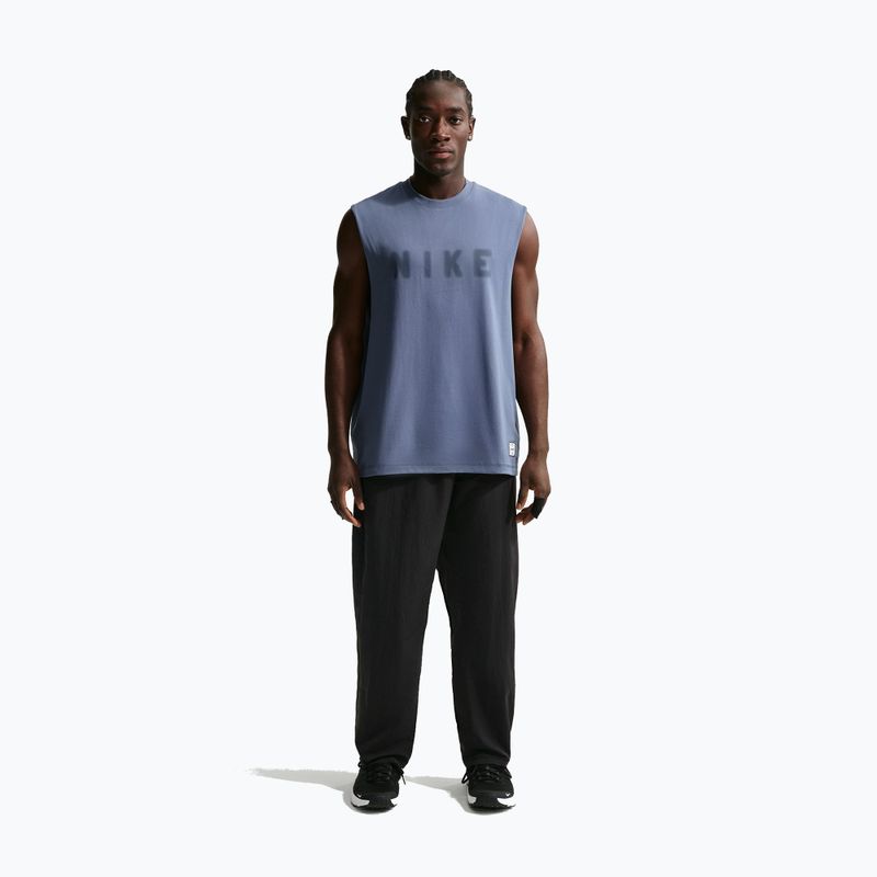 Men's training T-shirt Nike Athletic Club Dri-Fit diffused blue/diffused blue 2