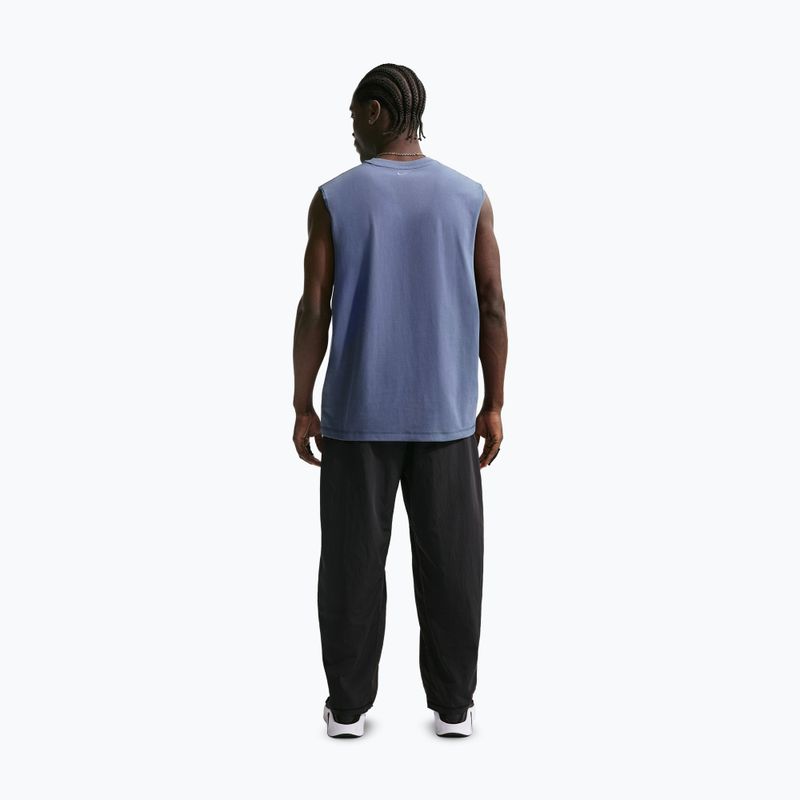 Men's training T-shirt Nike Athletic Club Dri-Fit diffused blue/diffused blue 3
