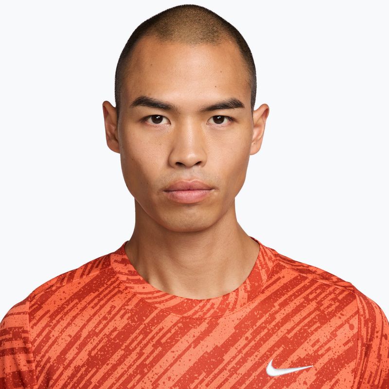 Men's tennis shirt Nike Court Dri-Fit Victory Print turf orange/white 3
