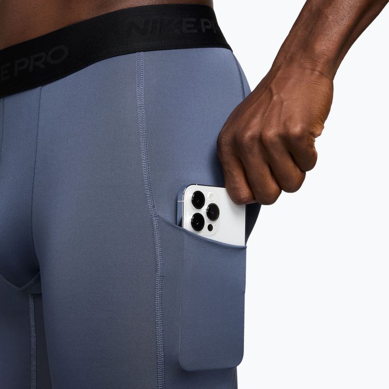 Men's training leggings Nike Pro Dri-Fit Tight Fitness diffused blue/black 3