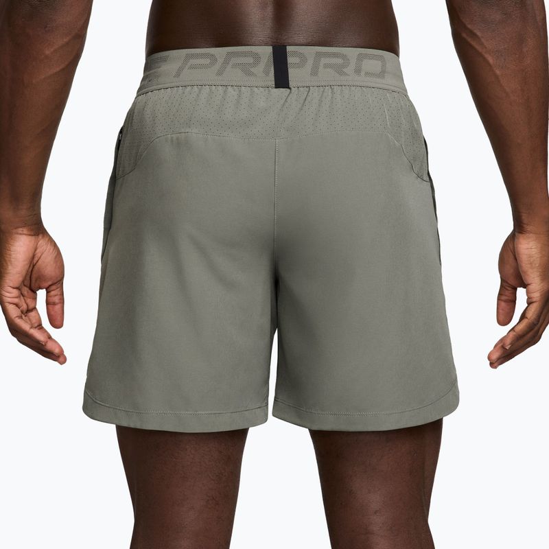 Men's shorts Nike Pro Training Dri-Fit 6" light army/light liquid lime 6