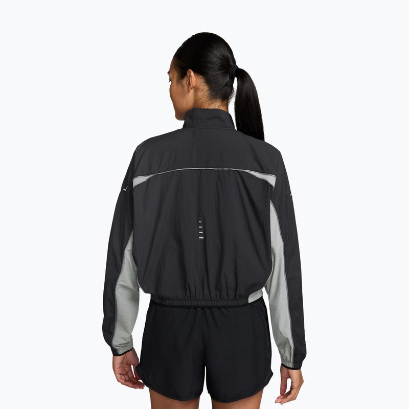 Women's running jacket Nike Swift UV Repel black/iron grey 2