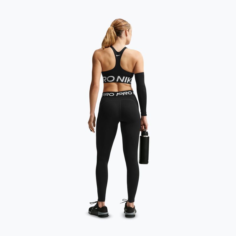 Women's leggings Nike Pro Mid-Rise Full black/white 3