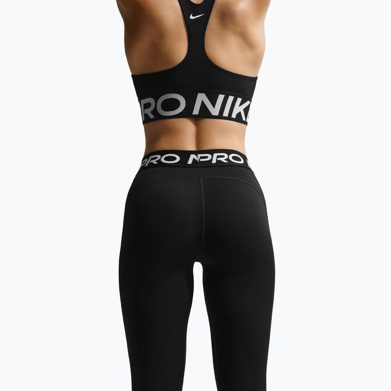 Women's leggings Nike Pro Mid-Rise Full black/white 4