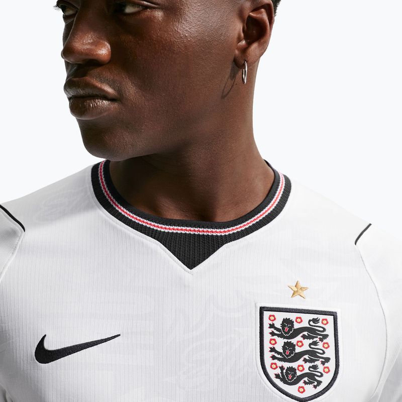 Men's football shirt Nike England 2026 Stadium Home white/speed red/obsidian/obsidian 5