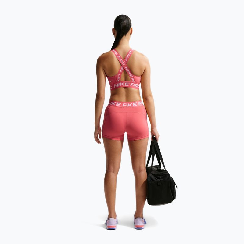 Women's shorts Nike Pro Mid-Rise Biker 3" sea coral/white 3