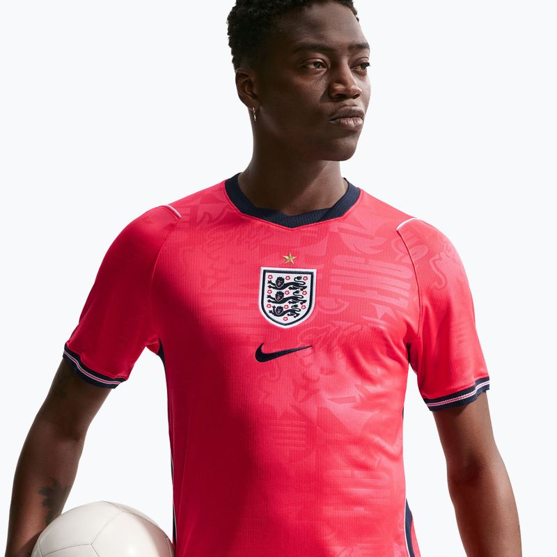 Men's football shirt Nike England 2026 Stadium Away speed red/obsidian/white/obsidian 4