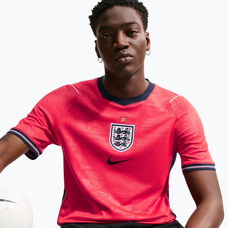 Men's football shirt Nike England 2026 Stadium Away speed red/obsidian/white/obsidian 5