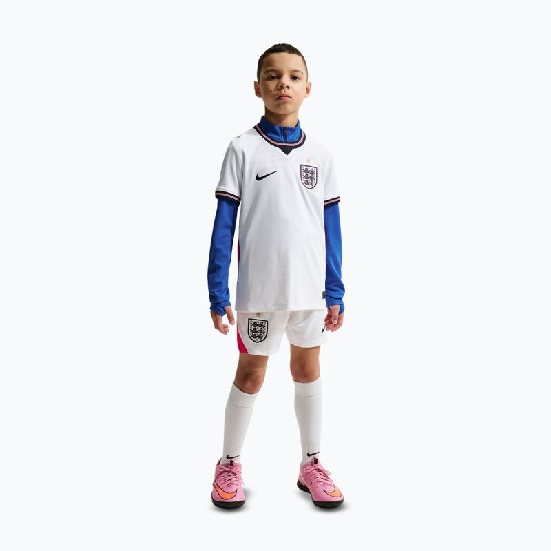 Children's football shirt Nike England 2026 Stadium Home white/speed red/obsidian/obsidian 6