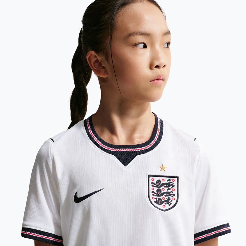 Children's football shirt Nike England 2026 Stadium Home white/speed red/obsidian/obsidian 7