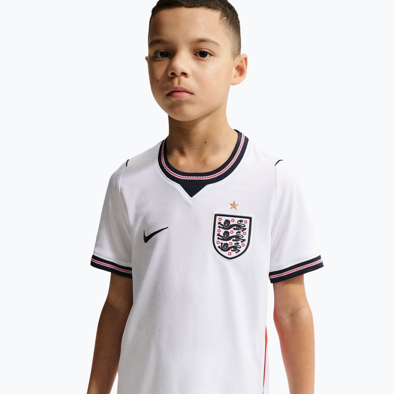 Children's football shirt Nike England 2026 Stadium Home white/speed red/obsidian/obsidian 8
