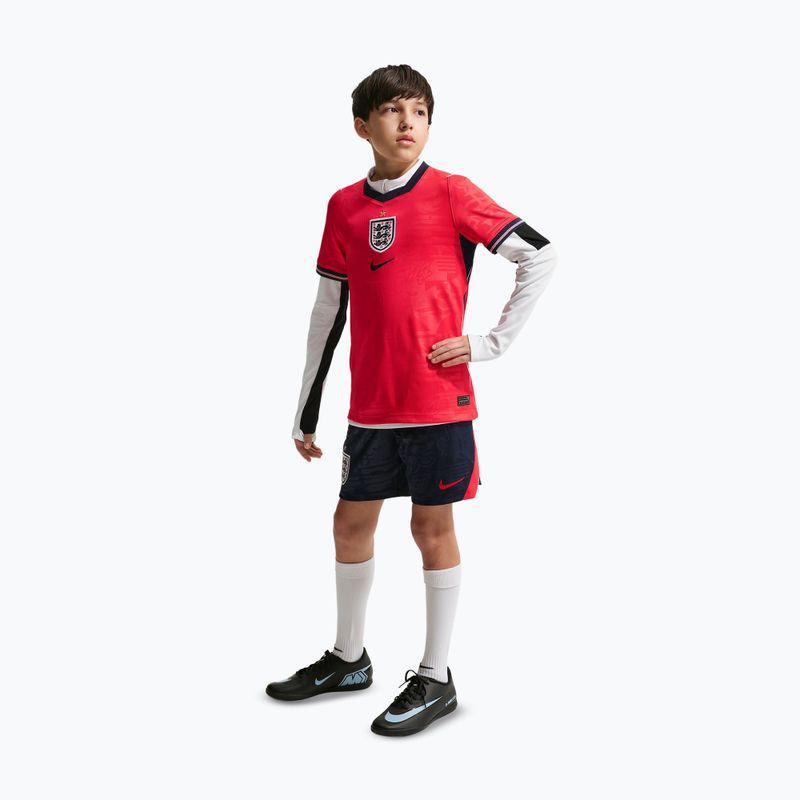 Children's football shirt Nike England 2026 Stadium Away speed red/obsidian/white/obsidian 6