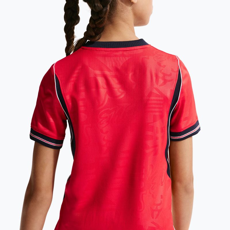 Children's football shirt Nike England 2026 Stadium Away speed red/obsidian/white/obsidian 9