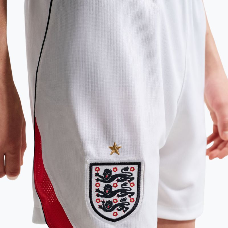 Children's football shorts Nike England 2026 Stadium Home white/speed red/obsidian/obsidian 4