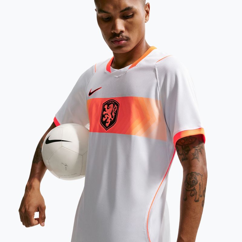 Men's football shirt Nike Netherlands 2026 Stadium Away white/hyper crimson/black 5